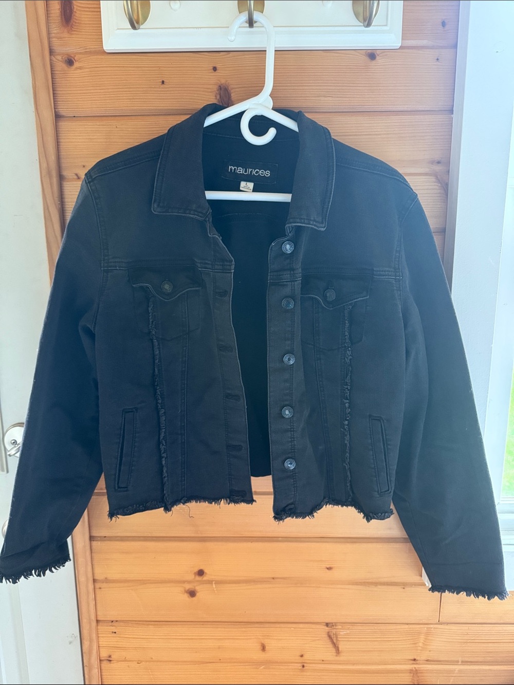 Maurices Black Denim Jacket